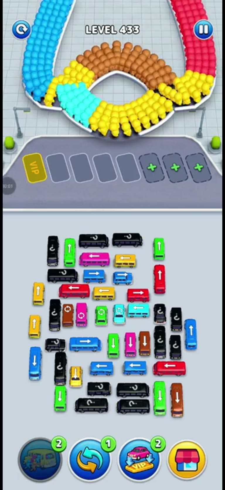 Bus Rush Fever Level 433 gameplay preview