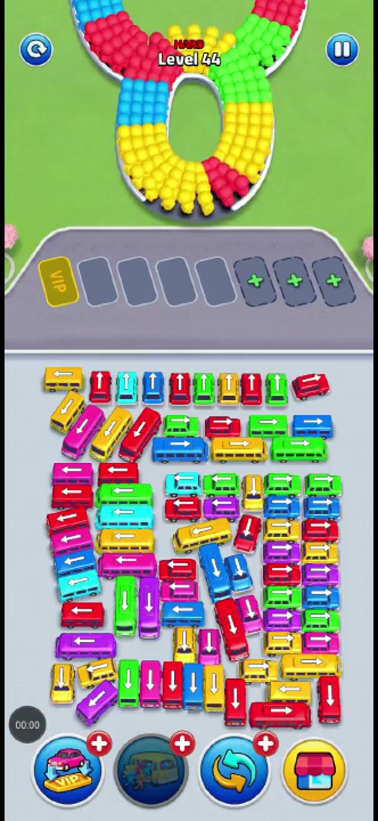 Bus Rush Fever Level 44 gameplay preview