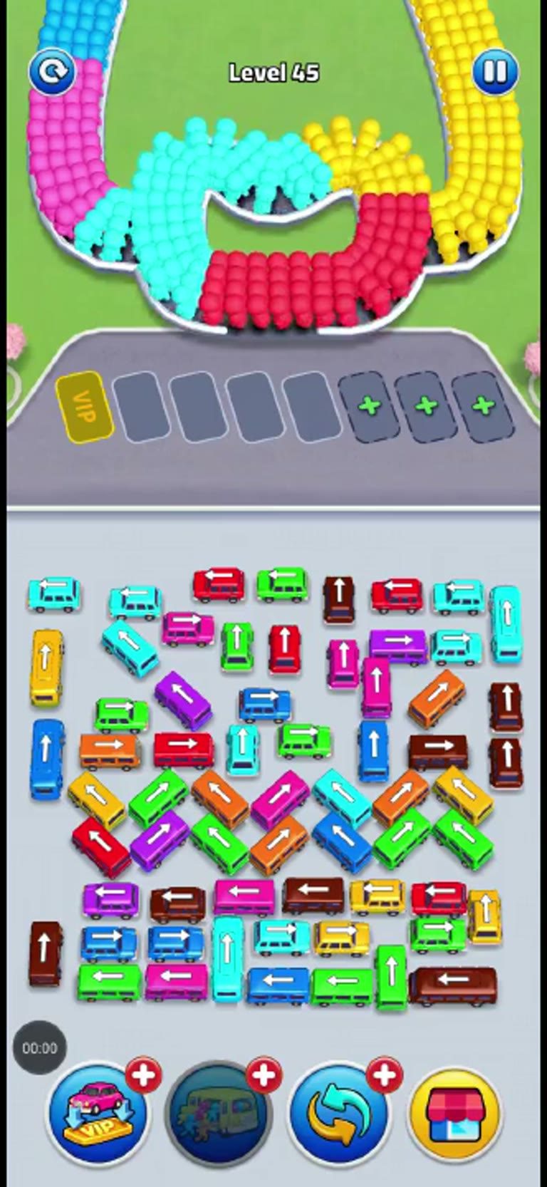 Bus Rush Fever Level 45 gameplay preview