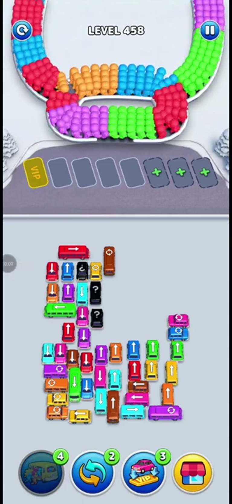 Bus Rush Fever Level 458 gameplay preview
