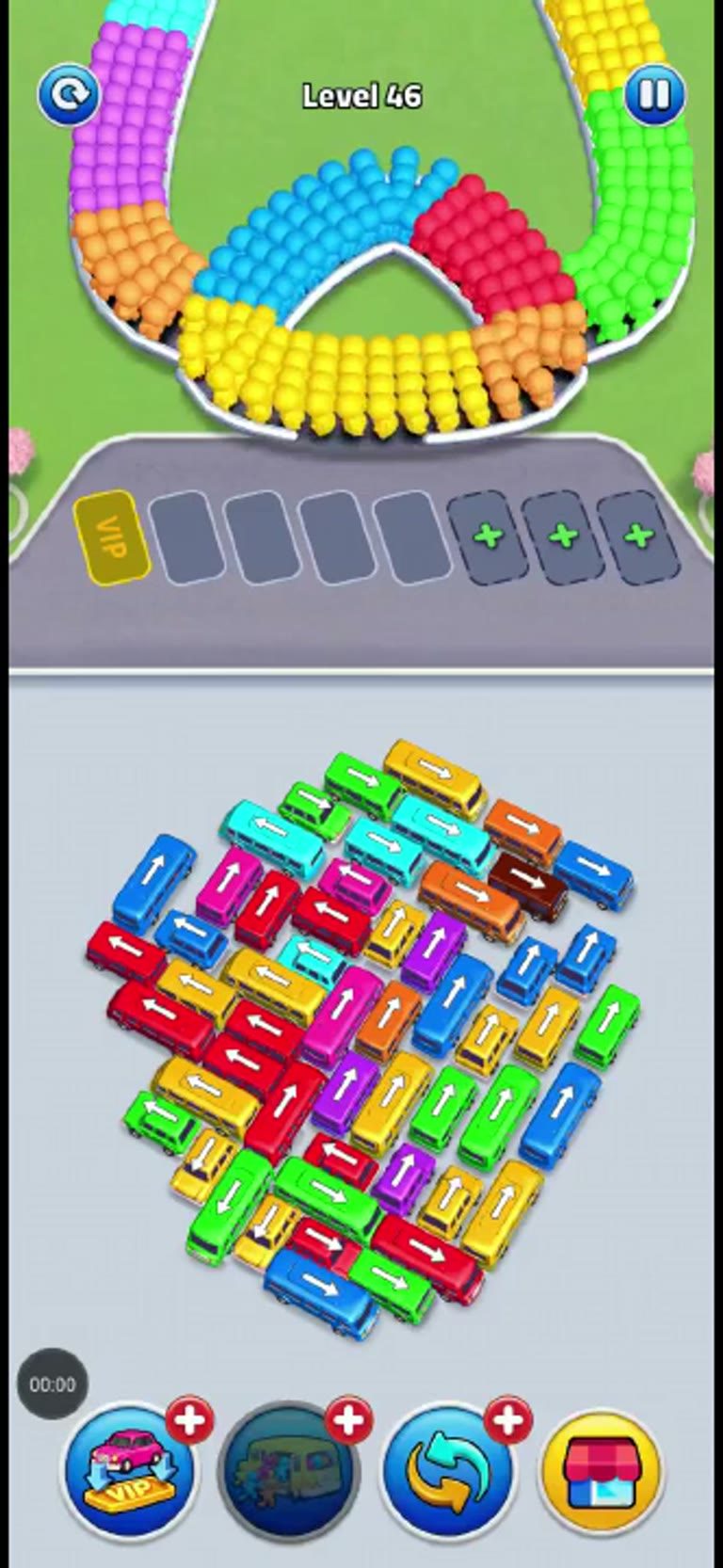Bus Rush Fever Level 46 gameplay preview