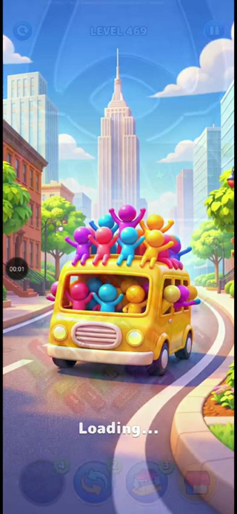 Bus Rush Fever Level 469 gameplay preview
