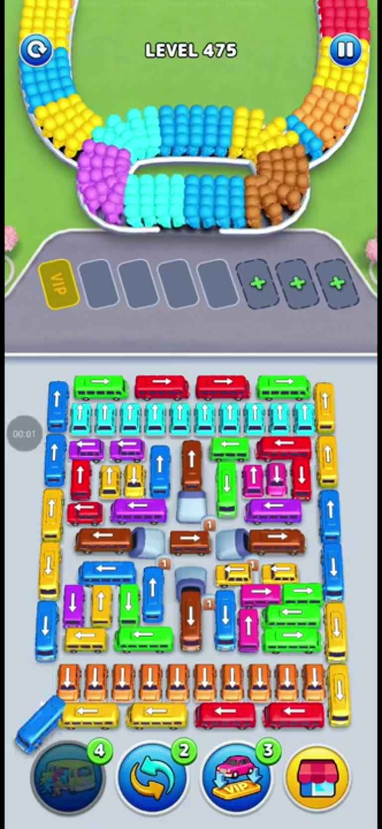 Bus Rush Fever Level 475 gameplay preview