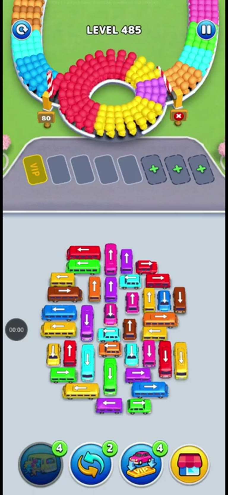Bus Rush Fever Level 485 gameplay preview