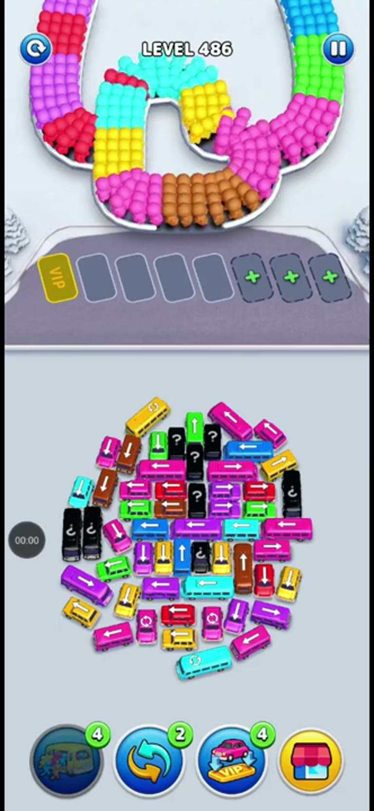 Bus Rush Fever Level 486 gameplay preview