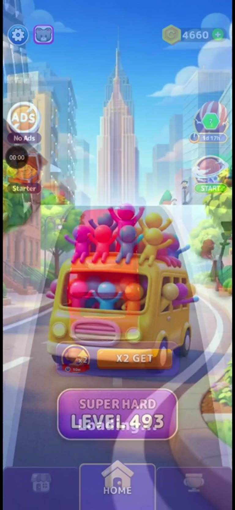 Bus Rush Fever Level 493 gameplay preview