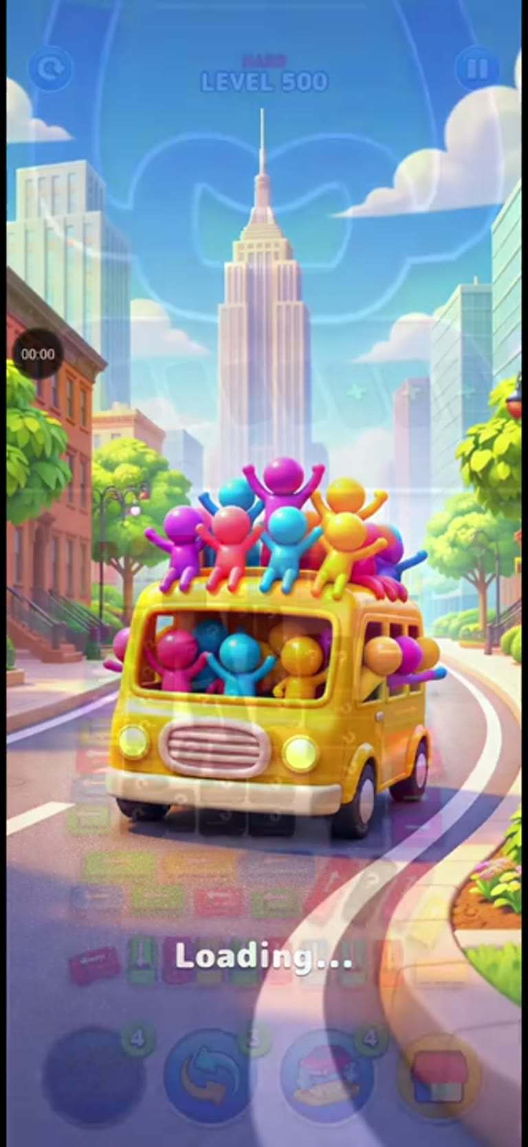 Bus Rush Fever Level 500 gameplay preview