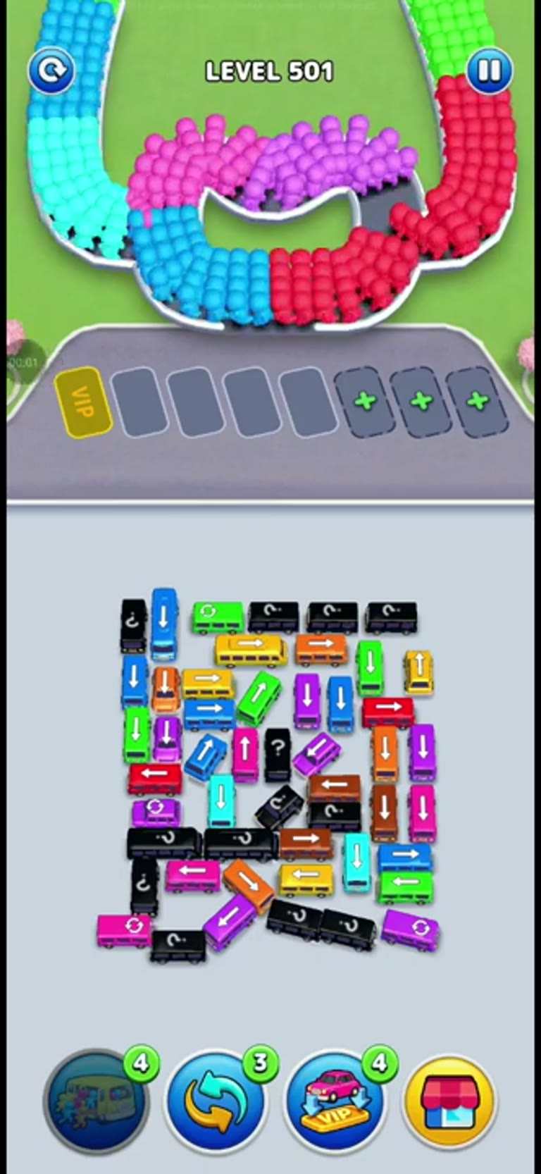 Bus Rush Fever Level 501 gameplay preview