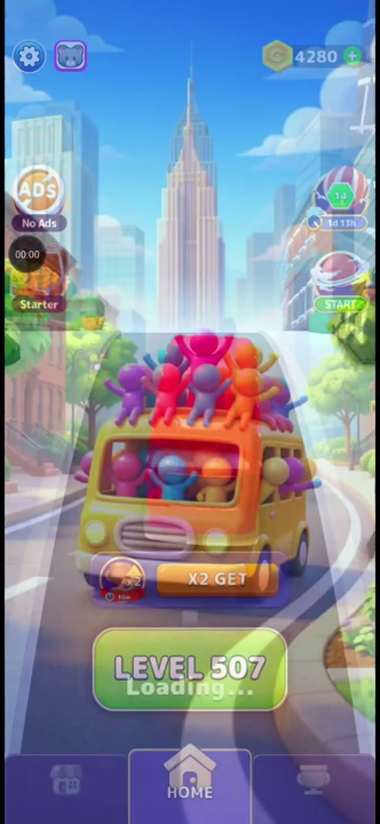 Bus Rush Fever Level 507 gameplay preview