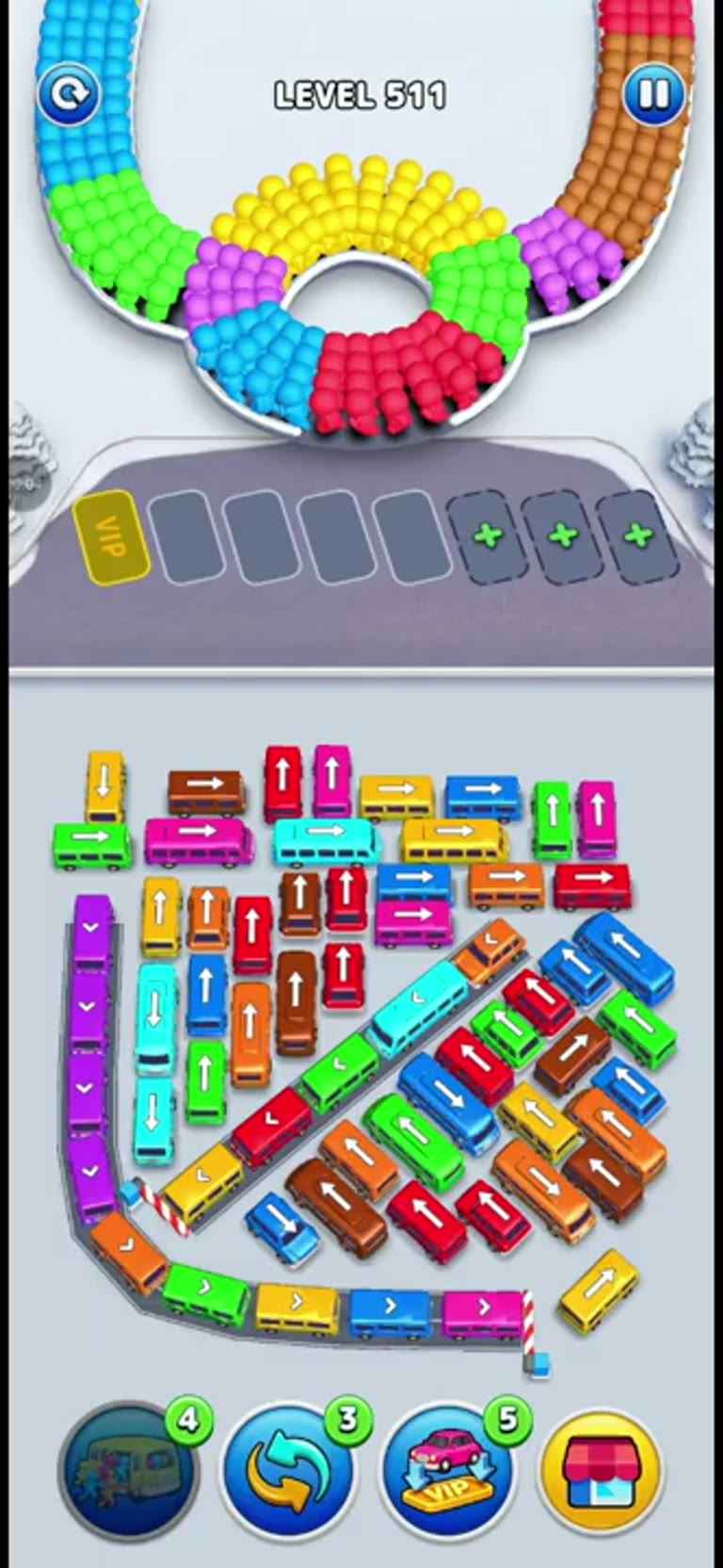 Bus Rush Fever Level 511 gameplay preview