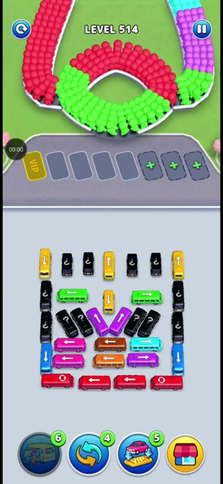 Bus Rush Fever Level 514 gameplay preview