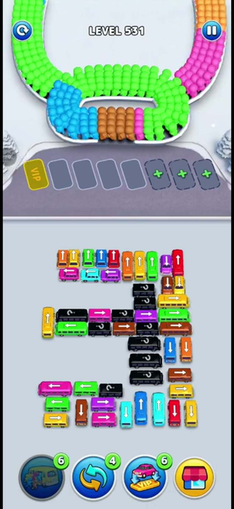 Bus Rush Fever Level 531 gameplay preview