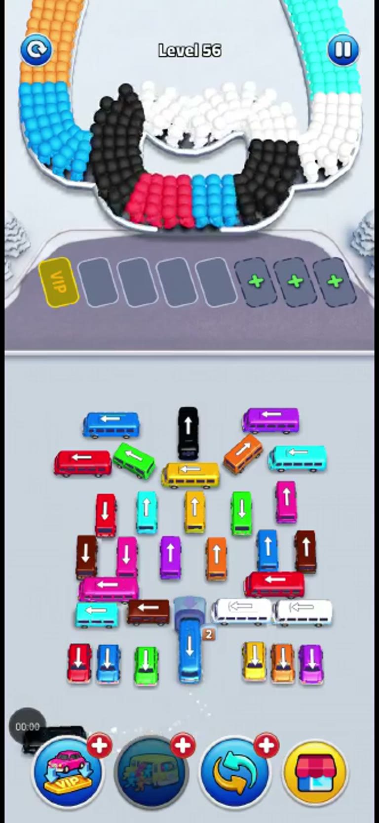 Bus Rush Fever Level 56 gameplay preview