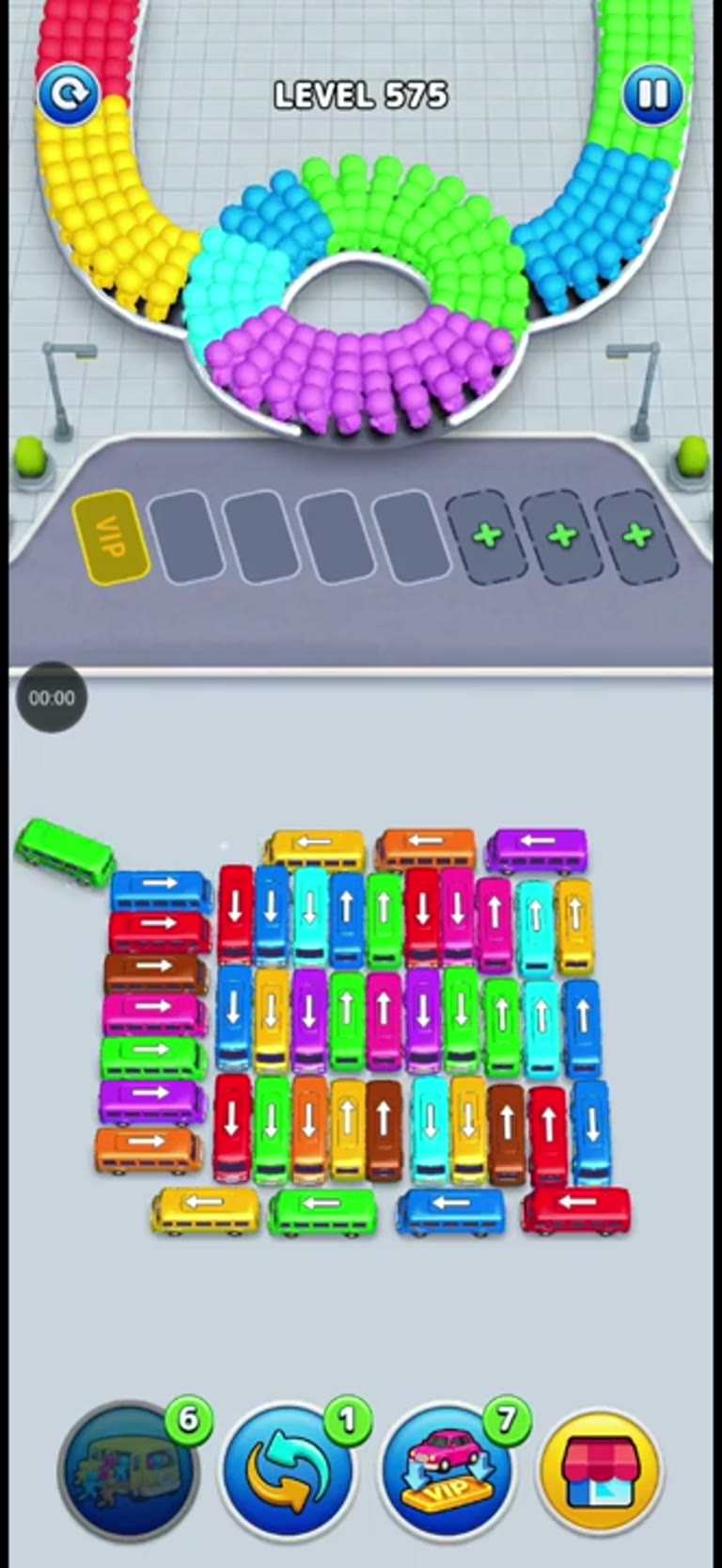 Bus Rush Fever Level 575 gameplay preview