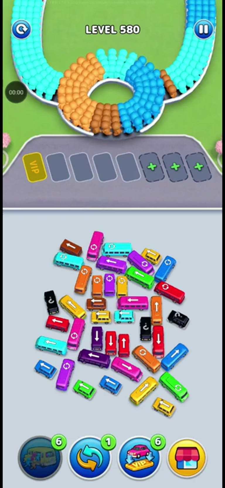 Bus Rush Fever Level 580 gameplay preview