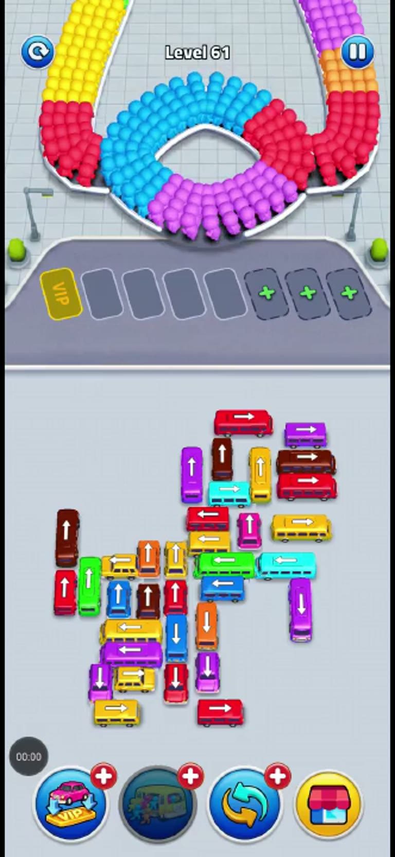 Bus Rush Fever Level 61 gameplay preview