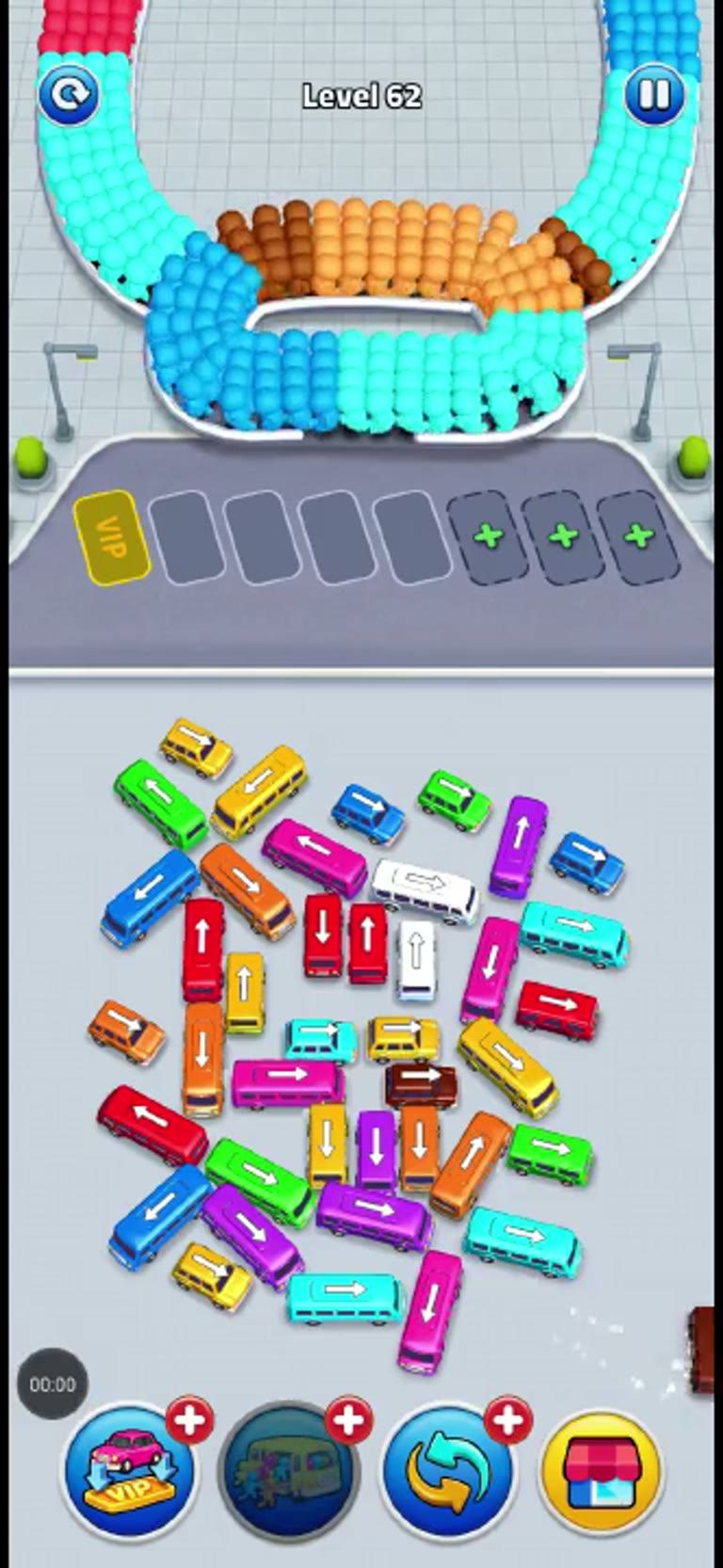 Bus Rush Fever Level 62 gameplay screenshot