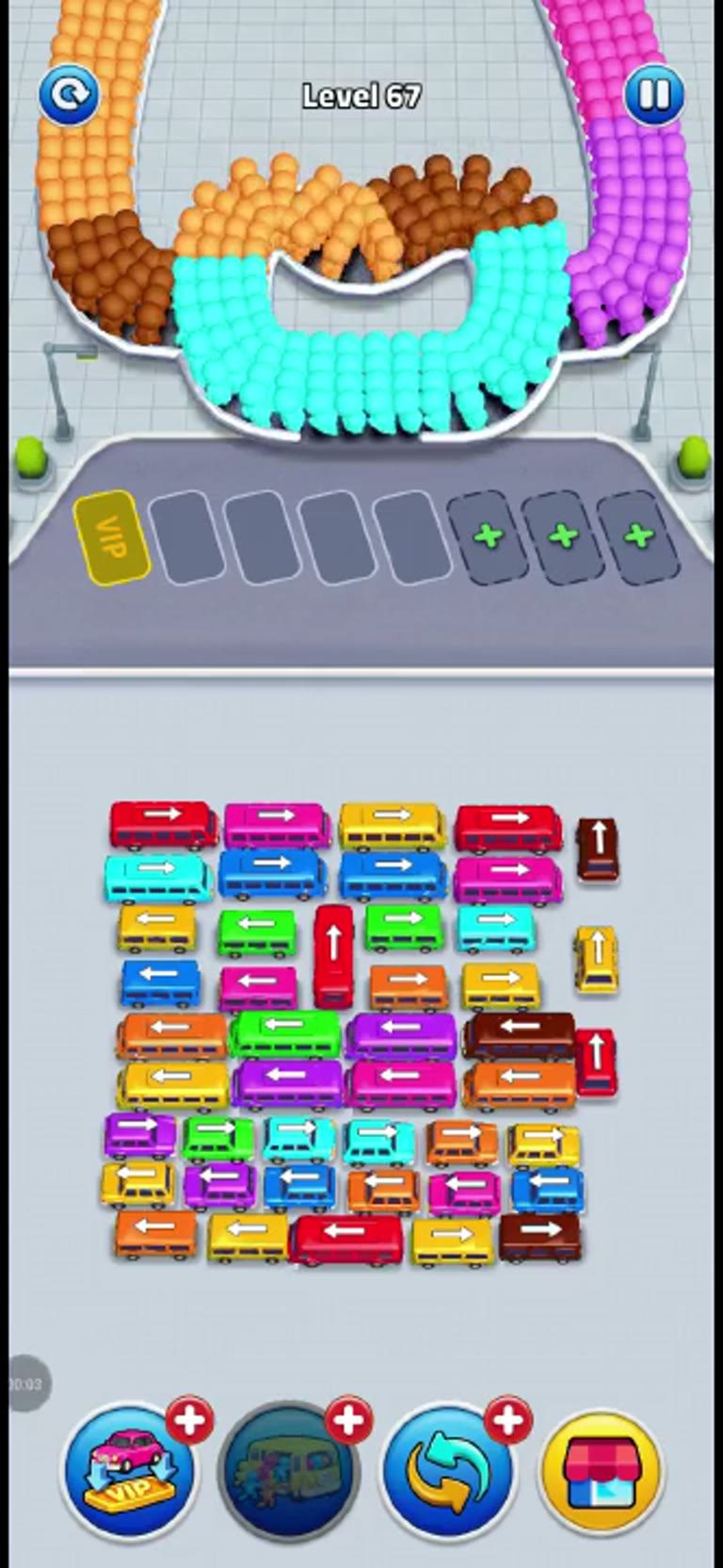 Bus Rush Fever Level 67 gameplay preview