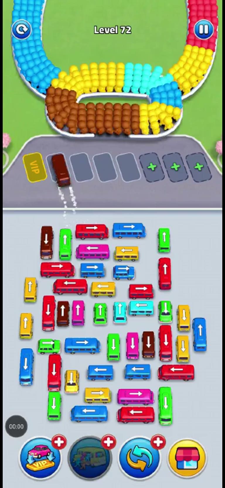 Bus Rush Fever Level 72 gameplay preview