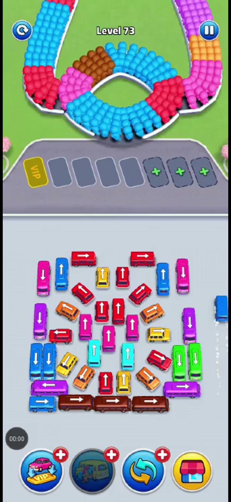 Bus Rush Fever Level 73 gameplay preview