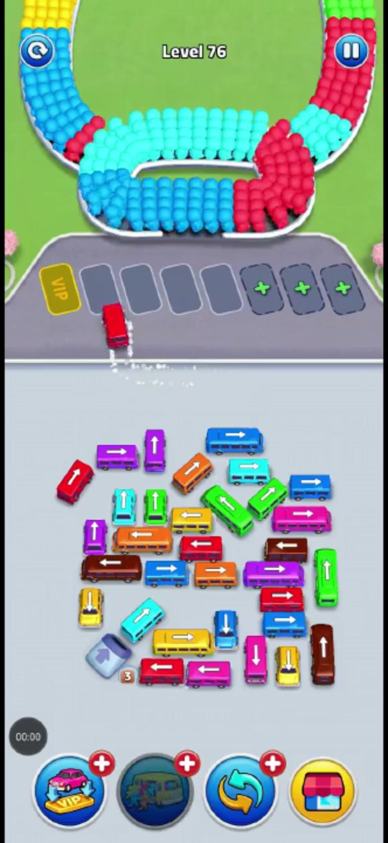 Bus Rush Fever Level 76 gameplay preview