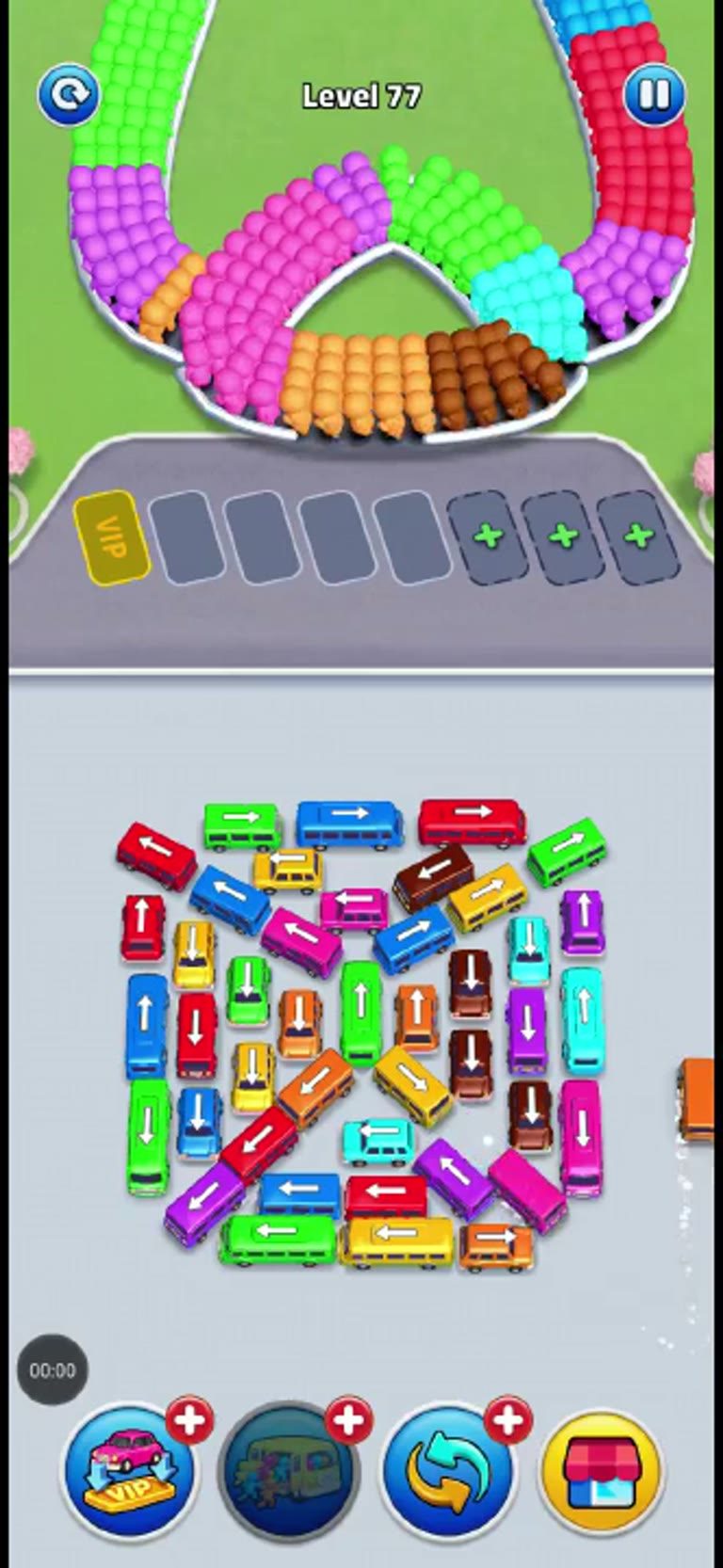 Bus Rush Fever Level 77 gameplay preview