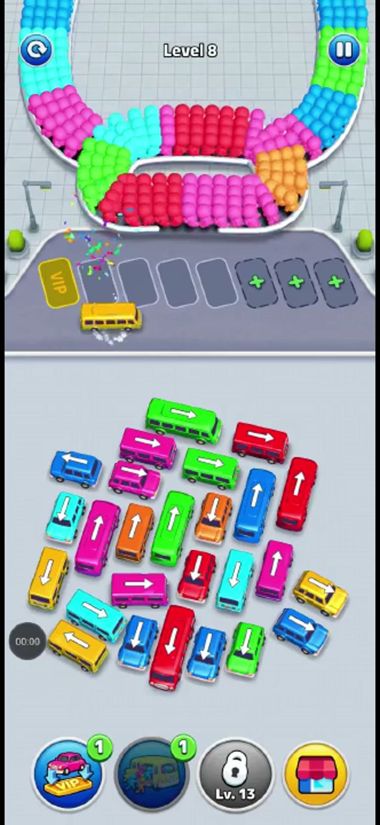 Bus Rush Fever Level 8 gameplay preview