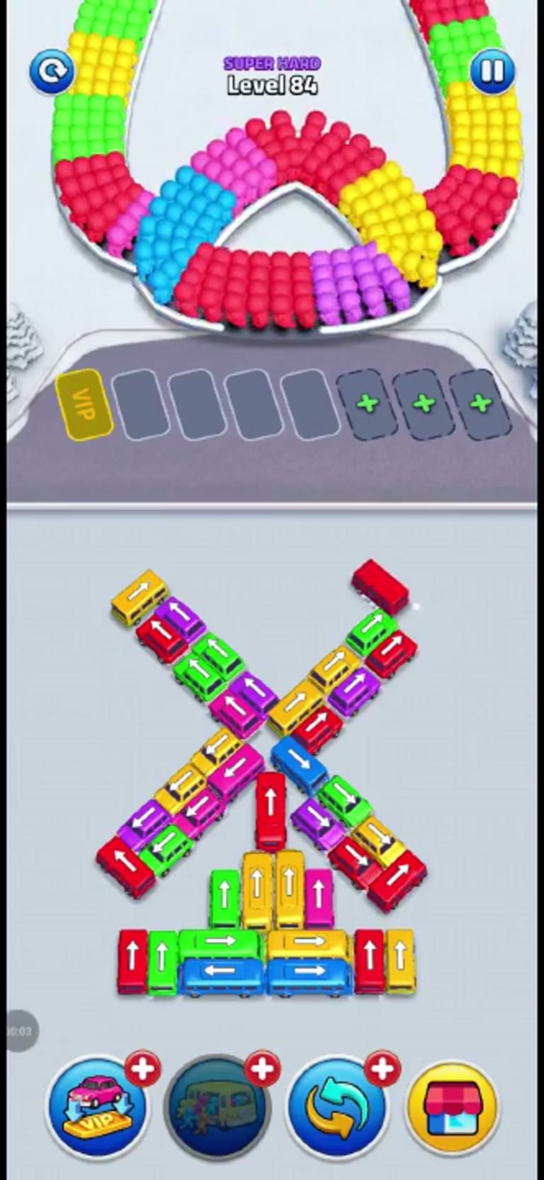 Bus Rush Fever Level 84 gameplay preview