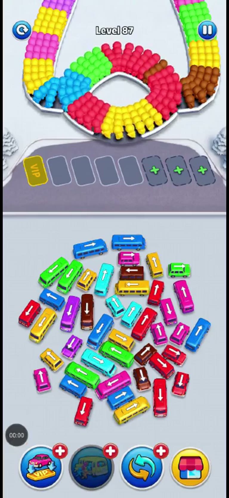 Bus Rush Fever Level 87 gameplay preview