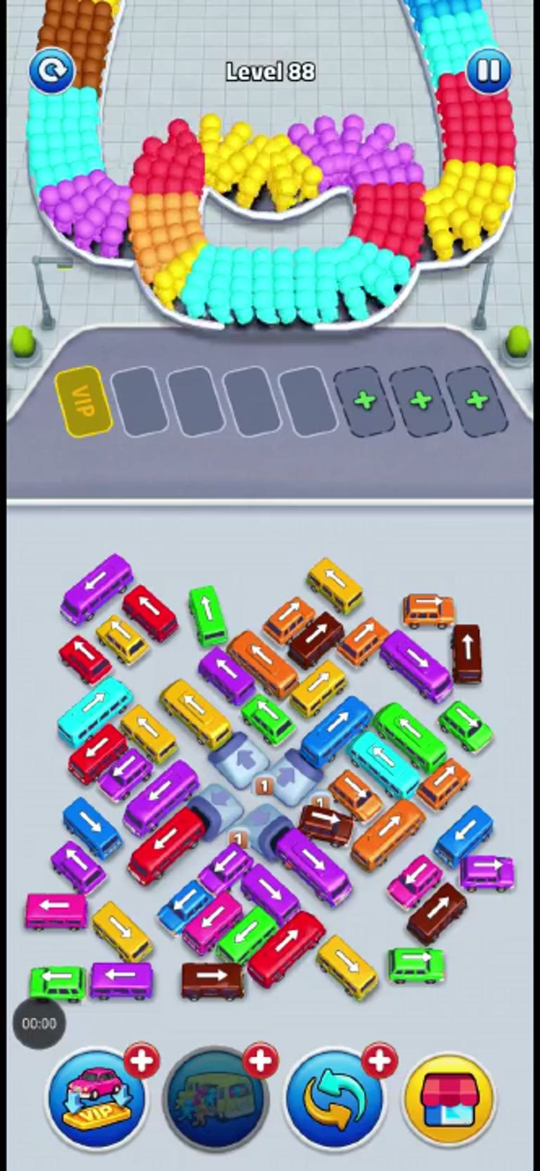 Bus Rush Fever Level 88 gameplay preview
