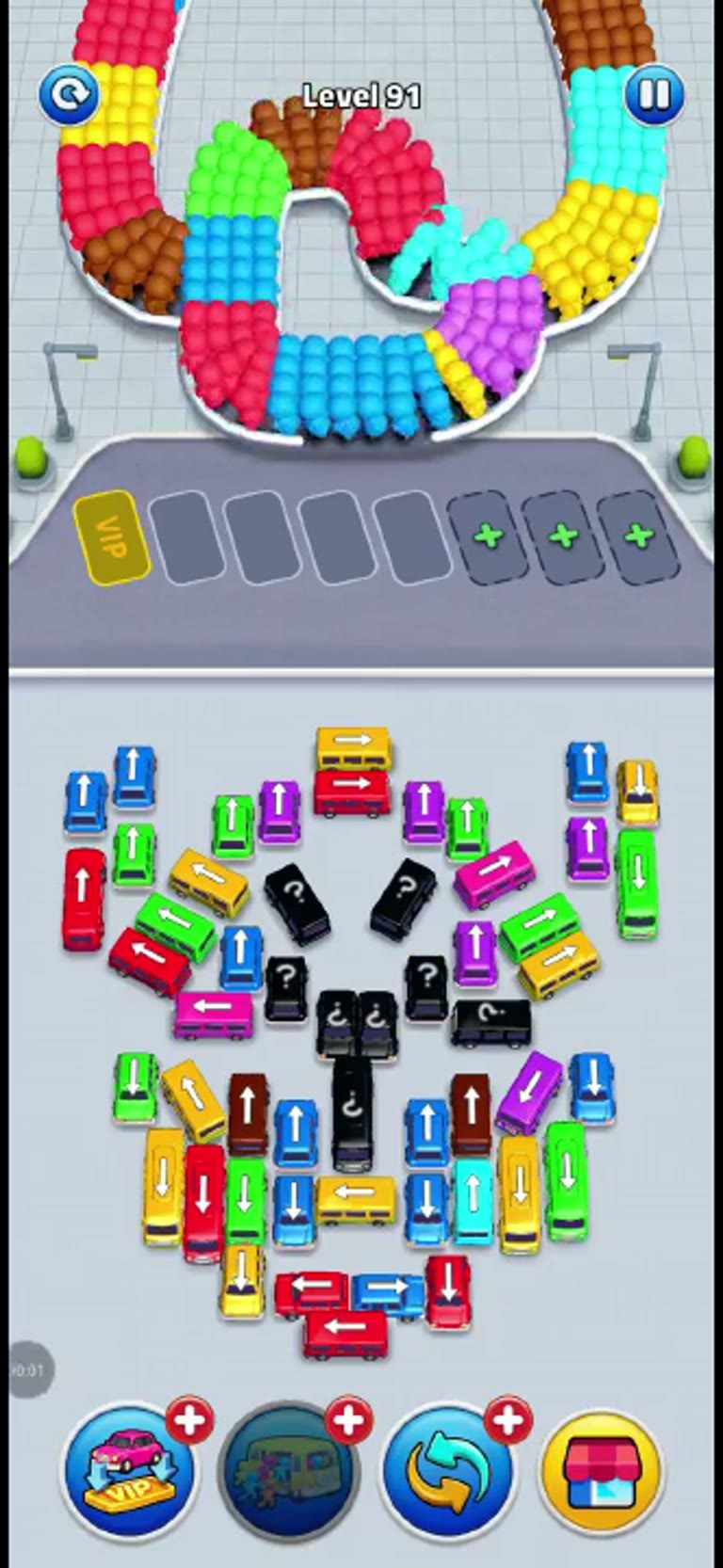 Bus Rush Fever Level 91 gameplay preview