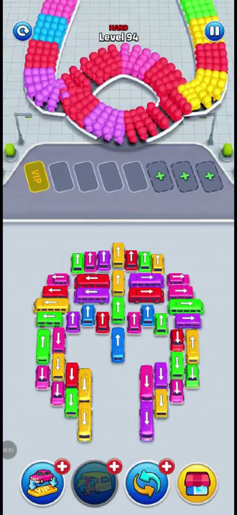 Bus Rush Fever Level 94 gameplay preview