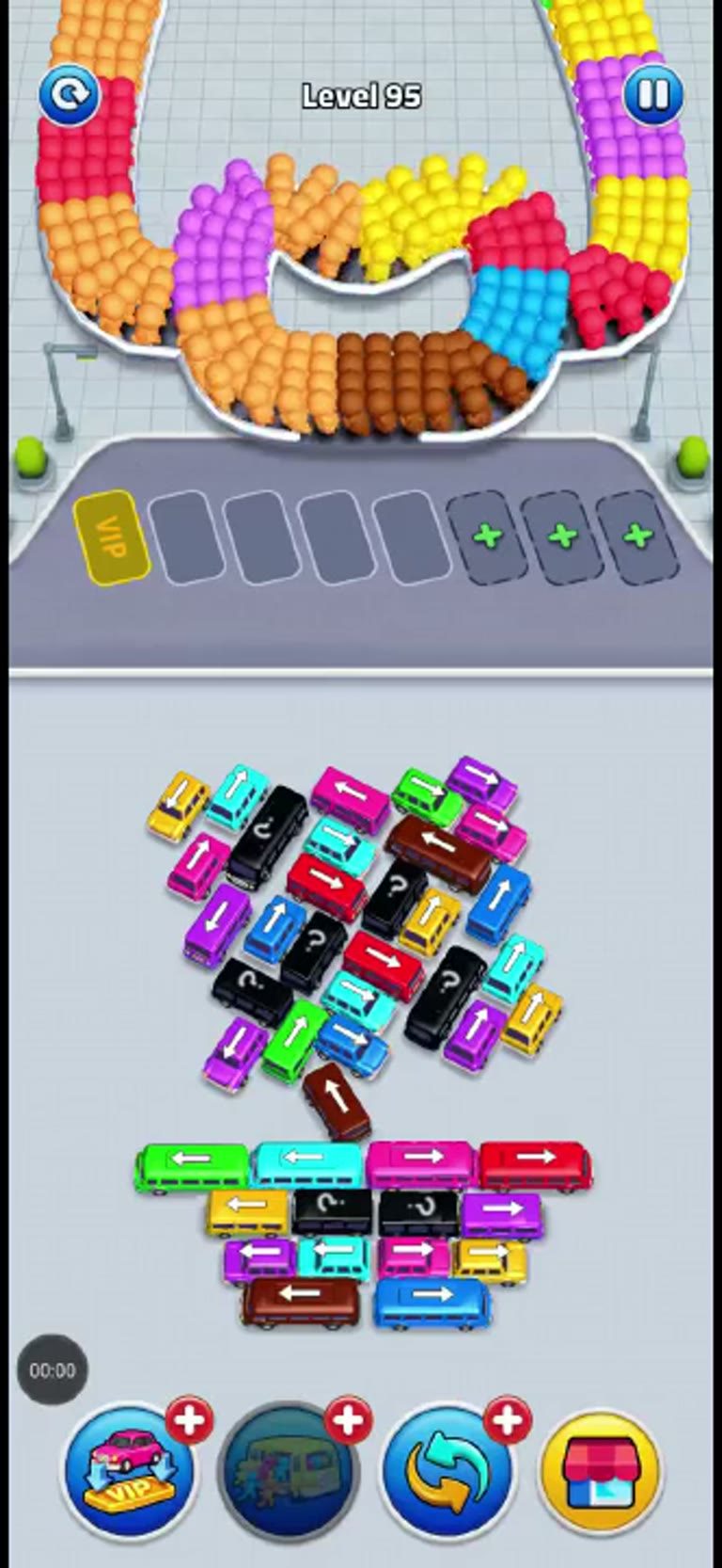 Bus Rush Fever Level 95 gameplay preview