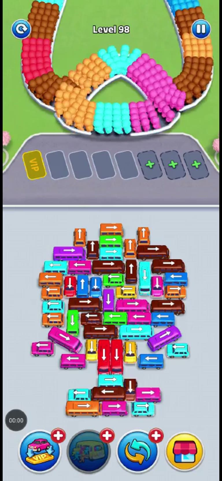 Bus Rush Fever Level 98 gameplay preview